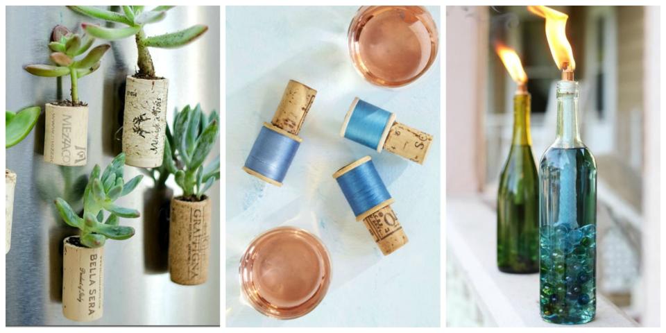 <p>These DIY projects using wine bottles and corks will let you get so much more enjoyment out of that bottle of wine.</p>