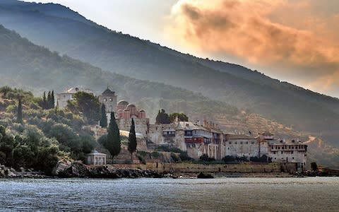 A Mount Athos monastery - Credit: Getty