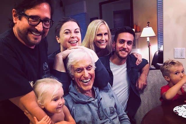 <p>Instagram/official_dick_van_dyke</p> Dick Van Dyke with his family on Father's Day