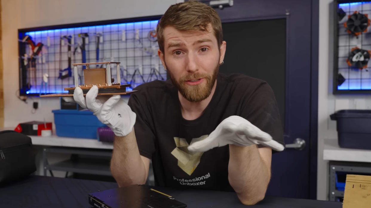  Linus Sebastian of Linus Tech Tips reviews Billet Labs Monoblock watercoolers. 