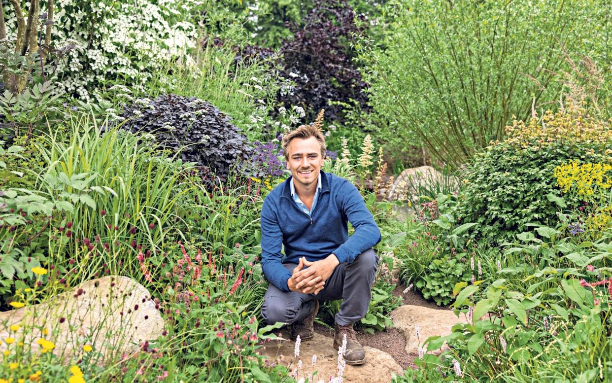 Jamie Butterworth takes a break from his RHS Garden for a Greener Future at Hampton Court Palace Garden Festival this week - Heathcliff O’Malley