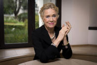 Liv Ullmann poses for portrait photographs for the television series 'Liv Ullmann: A Road Less Travelled' at the 76th international film festival, Cannes, southern France, Saturday, May 20, 2023. (Photo by Scott Garfitt/Invision/AP)