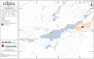 Figure 1 – Map of the Central Mineral Belt