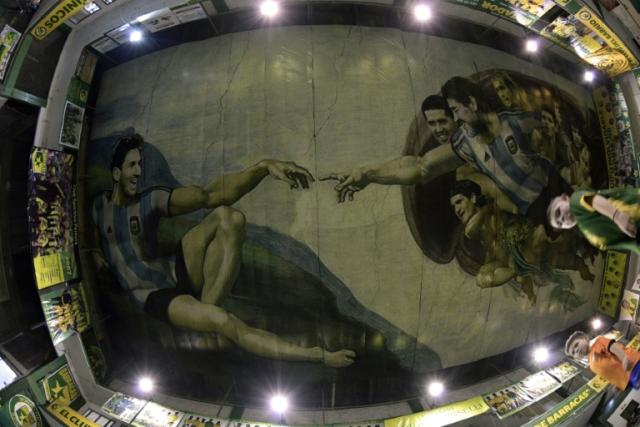 Lionel Messi Diego Maradona Mario Kempes Jersey Art 