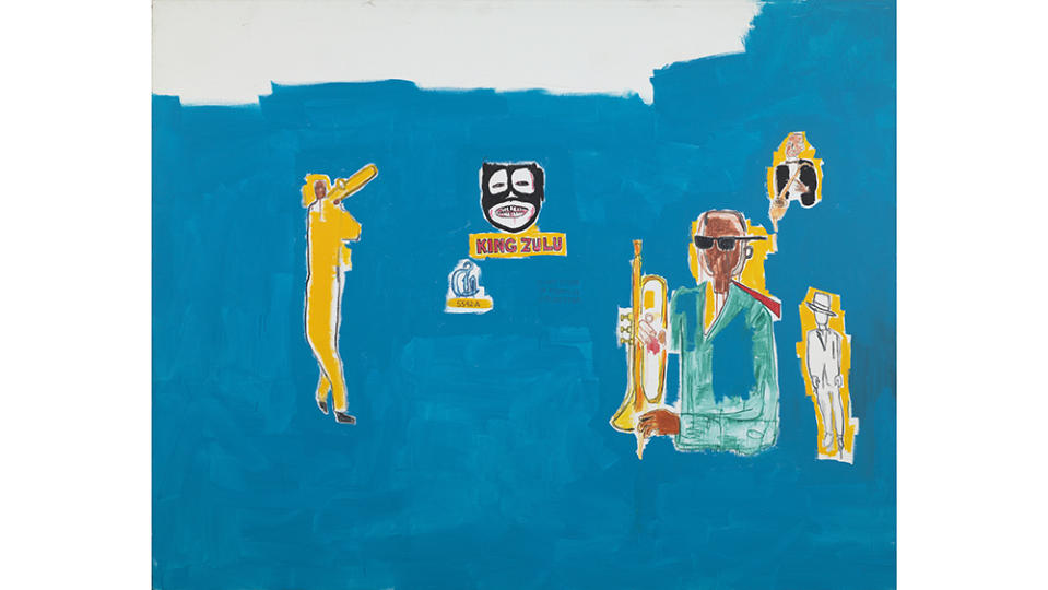 Jean-Michel Basquiat (1960-1988), King Zulu, 1986. Barcelone, collection MACBA, prêt à long terme du gouvernement de la Catalogne (ancienne collection Salvatore Riera).