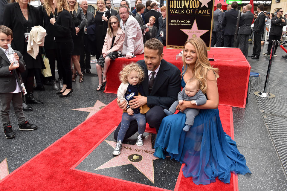 Ryan and Blake are parents to James and Ines Reynolds. Blake is Ryan’s biggest supporter. Source: Getty