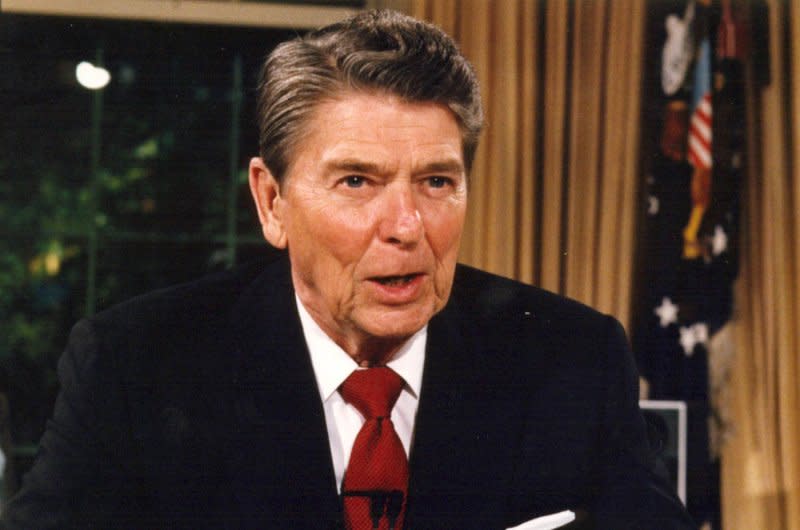 Ronald Reagan was President from Jan. 20 1981 - Jan 20. 1989. File Photo by Doug Mills/UPI.