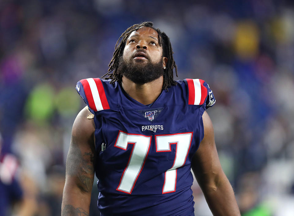 The New England Patriots traded defensive end Michael Bennett to the Cowboys. (Getty Images)