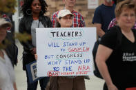 <p>Demonstrators participate in a March for Our Lives rally in Pflugerville, Texas. (Photo: Scott Olson/Getty Images) </p>