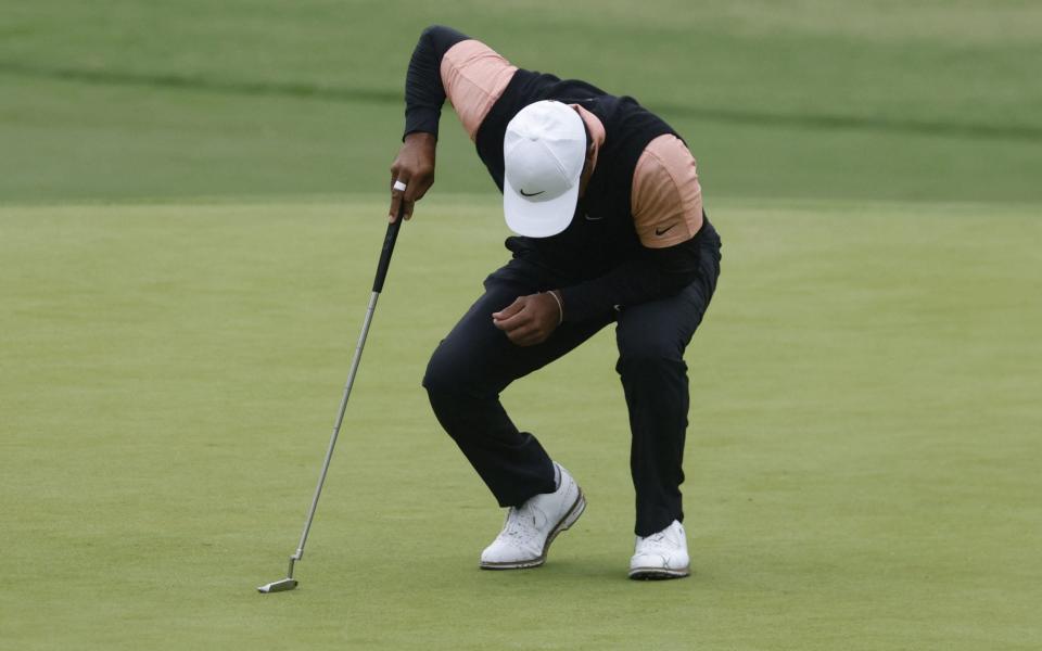 Tiger Woods feels the pain - SHUTTERSTOCK