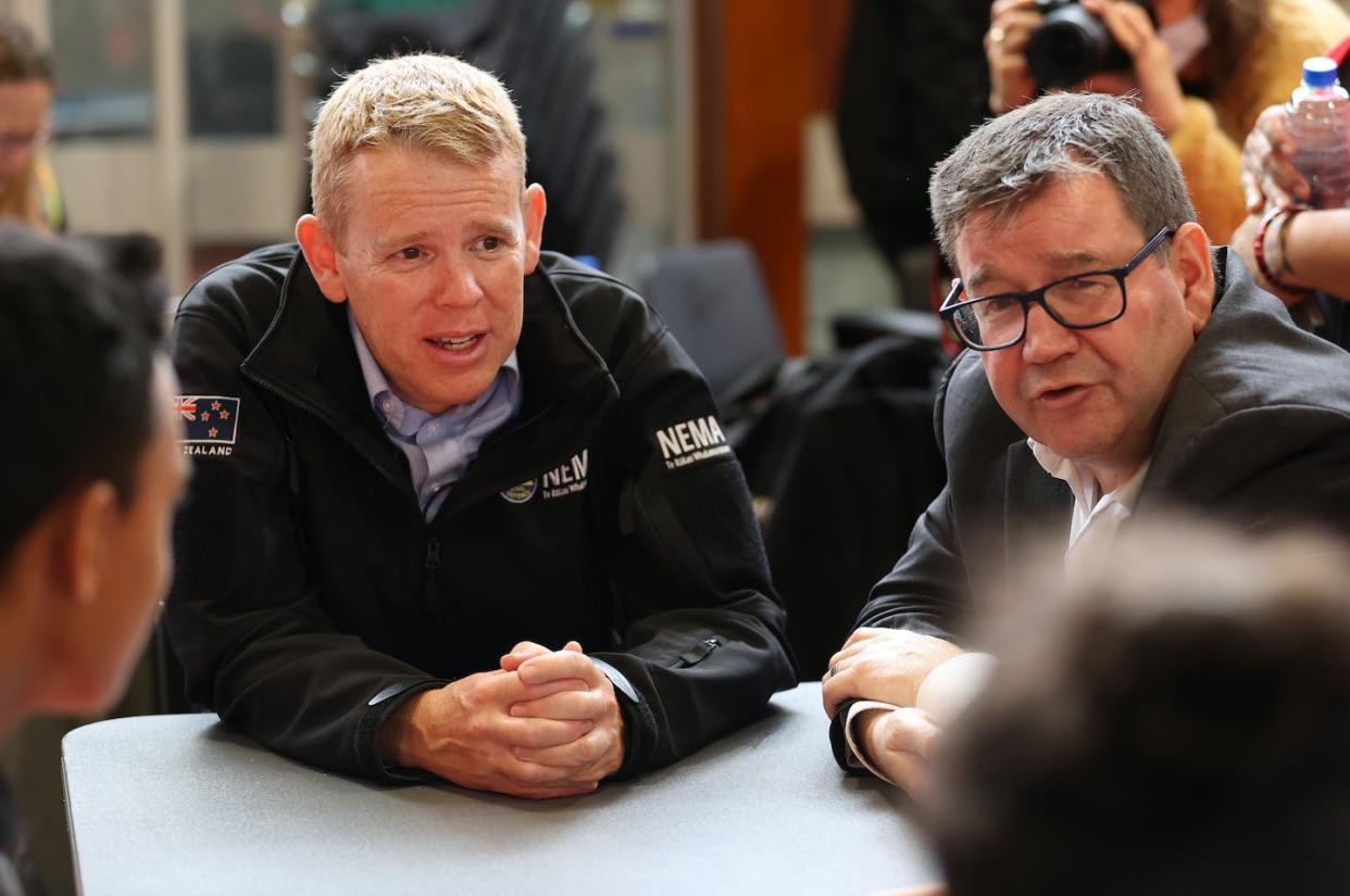 Prime Minister Chris Hipkins with Minister of Finance Grant Robertson: 'doing the basics'. Getty Images