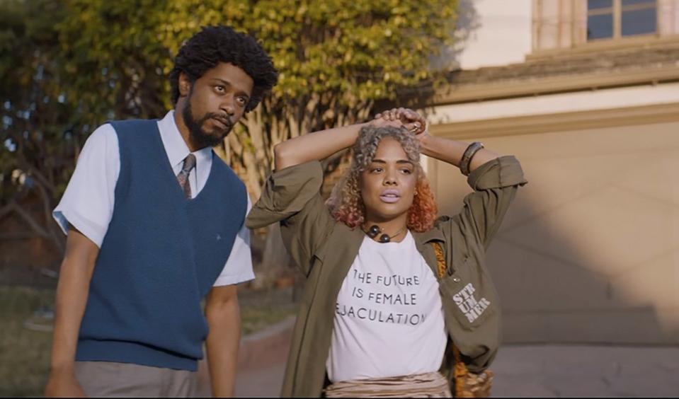 Lakeith Stanfield and Tessa Thompson star in <em>Sorry to Bother You. </em>(Photo courtesy of Sundance Institute)