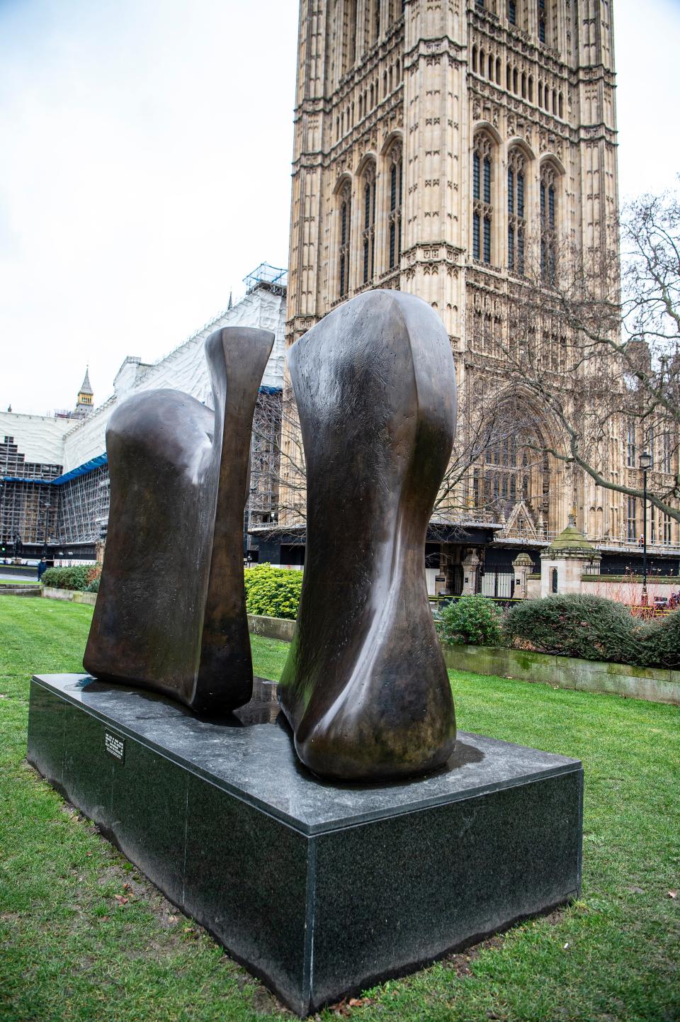 Knife Edge Two Piece in Parliament Square is one of loads of Henry Moores in the capitalDaniel Hambury/Stella Pictures Ltd