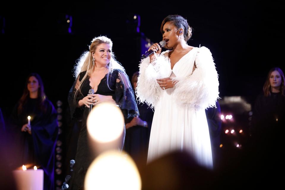 Kelly Clarkson and Jennifer Hudson were coaches on season 15 of "The Voice," and starred on  "American Idol."