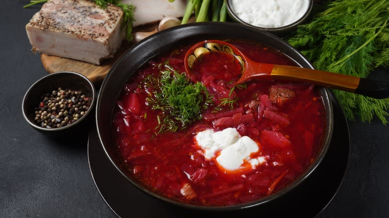 bowl of borscht