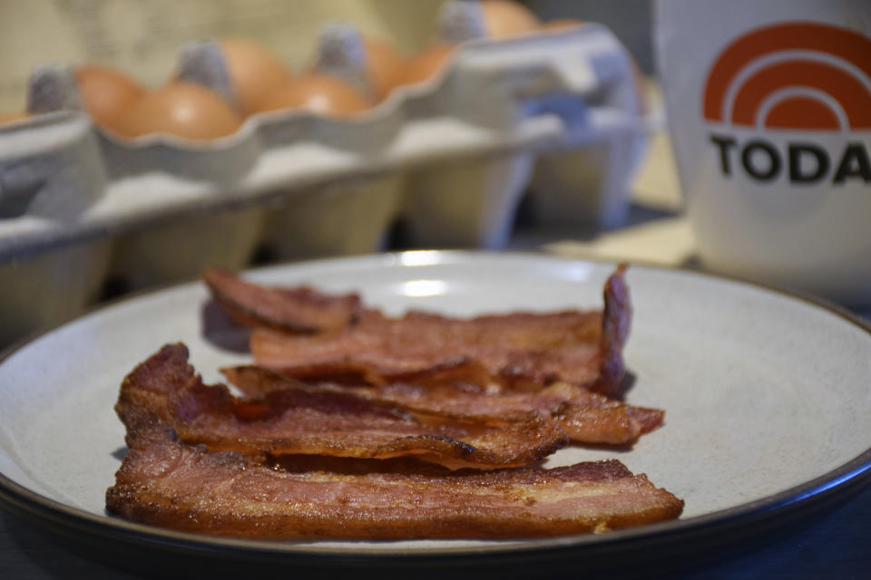 Bacon gets super crispy in the air fryer. (Vidya Rao)
