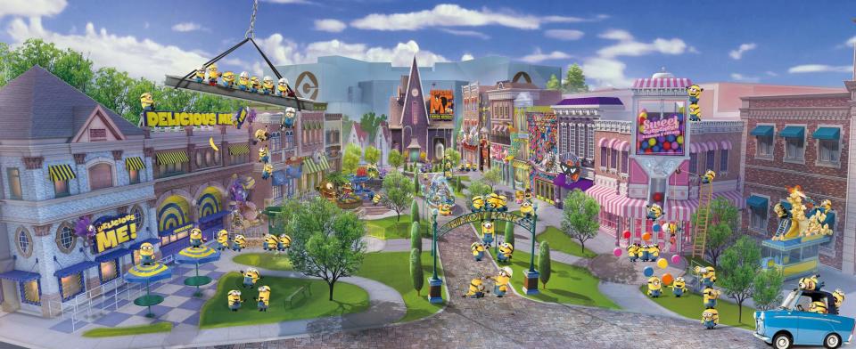 An artist rendering of Minion Park. (PHOTO: Universal Parks & Resorts)