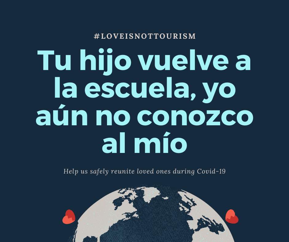 Imagenes de la campaña #LoveIsNotTurism