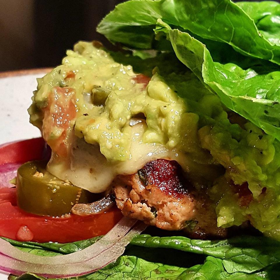 Combine Cheese with Guacamole for Burgers