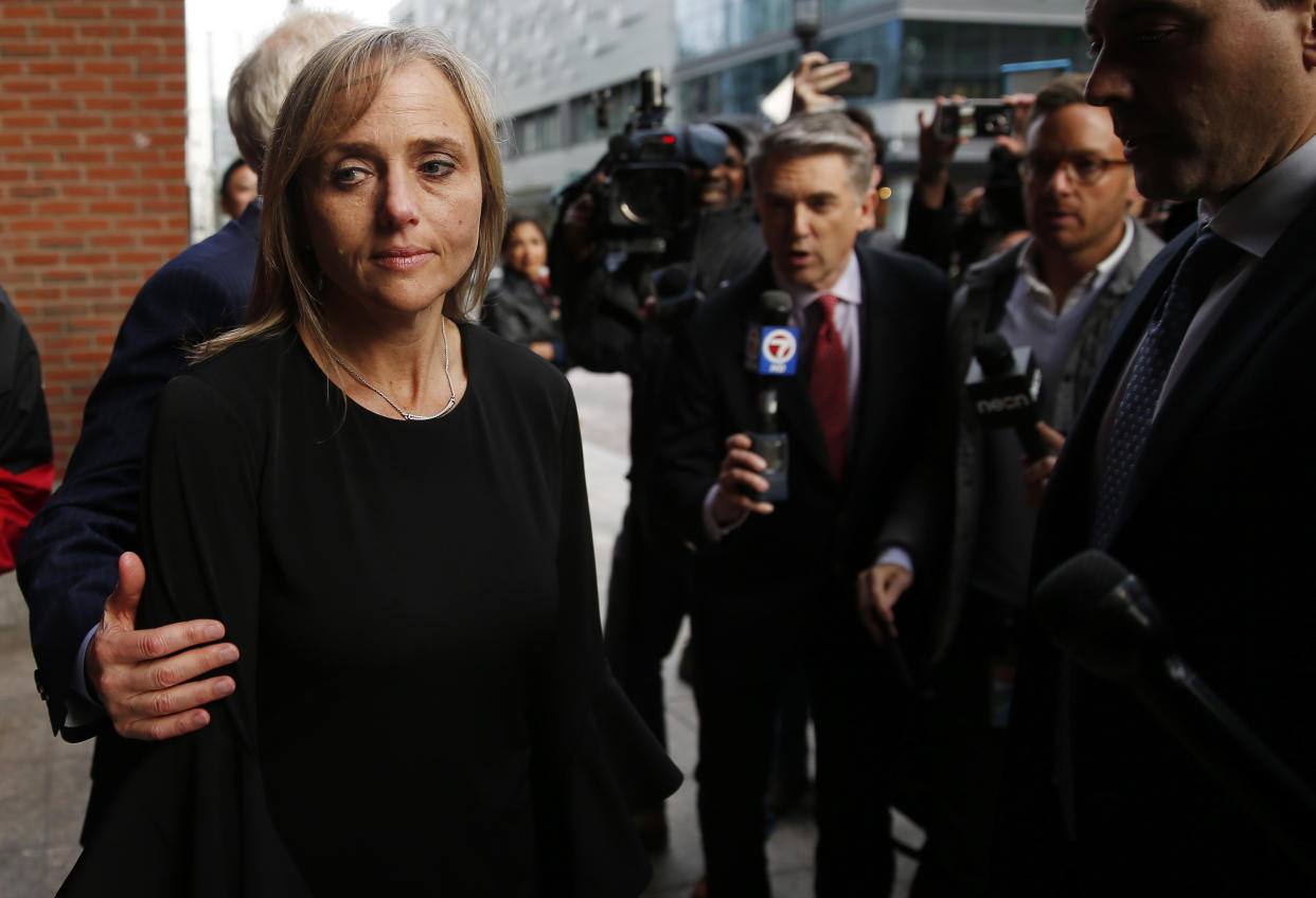 BOSTON, MA - APRIL 25: Newton District Court Judge Shelley M. Richmond Joseph leaves Federal Court in Boston on April 25, 2019. Shelley Richmond Joseph was indicted on obstruction of justice charges for allegedly helping an undocumented immigrant evade a federal agent who had appeared at the courthouse to detain him last year. (Photo by Jessica Rinaldi/The Boston Globe via Getty Images)