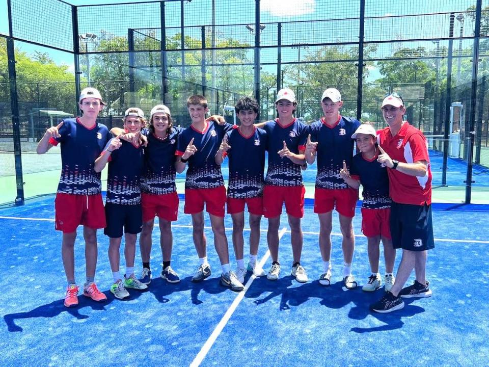 The Doral Academy boys’ tennis team upset defending state champ Palmetto in dramatic fashion in a Class 4A region final.