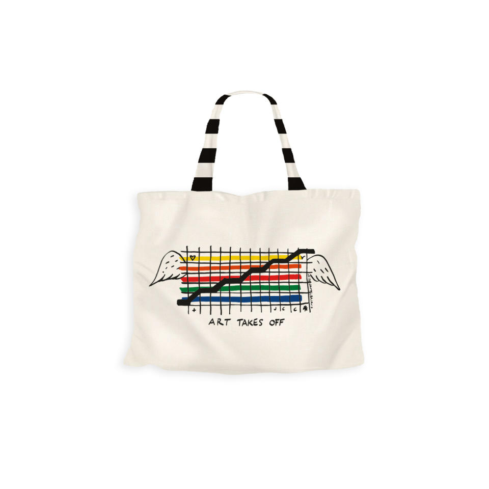 A Jean-Charles de Castelbajac tote bag for the Pompidou Center. - Credit: Courtesy of Editions du Centre Pompidou, Paris 2021