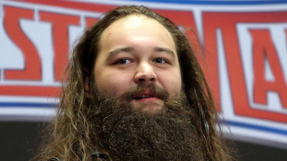 PHOTO: In this March 29, 2016, file photo, WWE professional wrestler Bray Wyatt attends WWE WrestleMania Stars Ring The NYSE Opening Bell at New York Stock Exchange in New York. (Monica Schipper/FilmMagic via Getty Images, FILE)