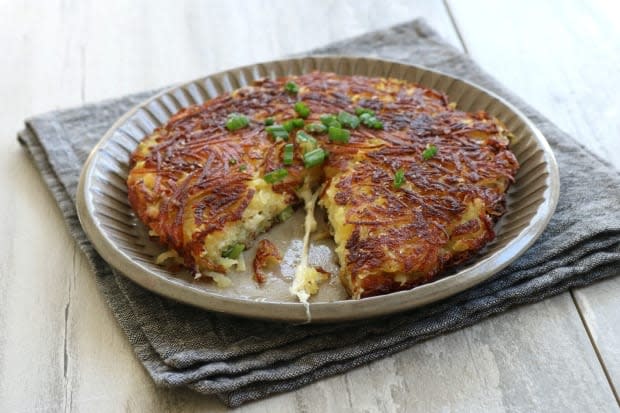 Try a variation on scalloped potatoes with a cheesy, baked rosti.