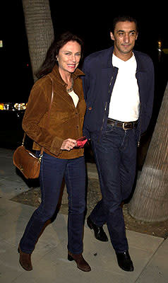 Jacqueline Bisset and Emin Boztepe at the Beverly Hills premiere of Miramax Zoe's Amelie