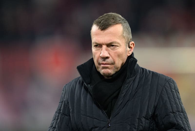 Lothar Matthaeus, pundit for the TV channel Sky Sport, walks around the stadium ahead of the German Bundesliga soccer match between RB Leipzig and Borussia Moenchengladbach at Red Bull Arena. Former World Cup winner Lothar Matthaeus on Tuesday heaped praise on the national team in general and returning Toni Kroos in particular. Robert Michael/dpa