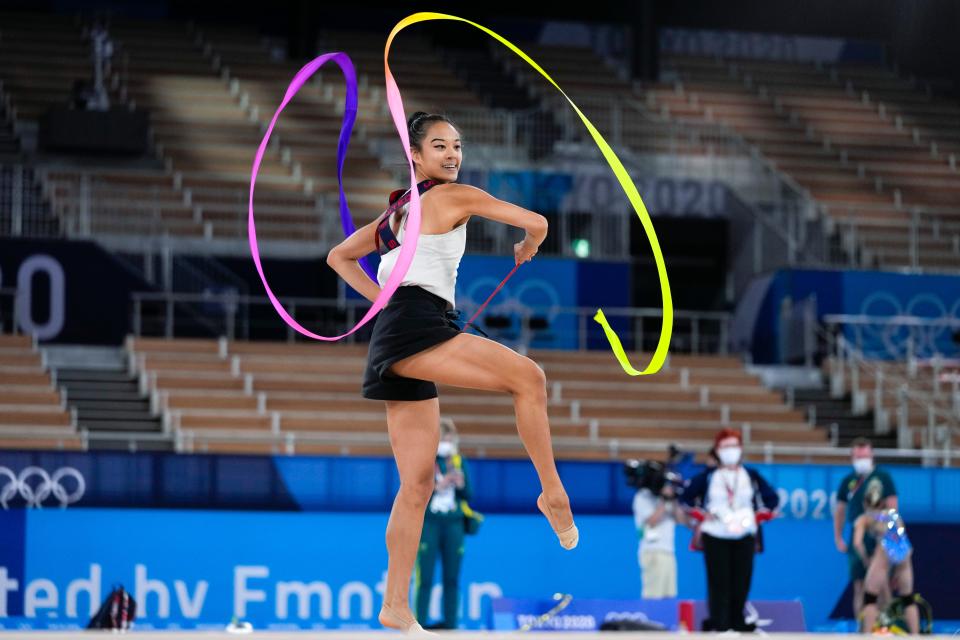 Tokyo Olympics Rhythmic Gymnastics (Copyright 2021 The Associated Press. All rights reserved)