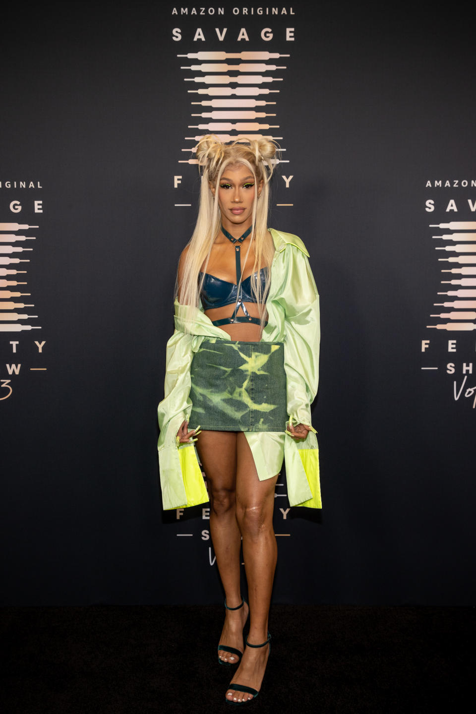 LOS ANGELES, CALIFORNIA - SEPTEMBER 22: In this image released on September 22, BIA attends Rihanna's Savage X Fenty Show Vol. 3 presented by Amazon Prime Video at The Westin Bonaventure Hotel & Suites in Los Angeles, California; and broadcast on September 24, 2021. (Photo by Emma McIntyre/Getty Images for Rihanna's Savage X Fenty Show Vol. 3 Presented by Amazon Prime Video)