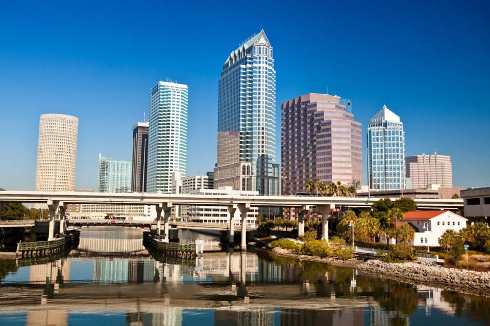 A shot of downtown Tampa.