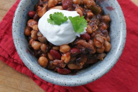 Vegetarian Three Bean Chipotle Chili