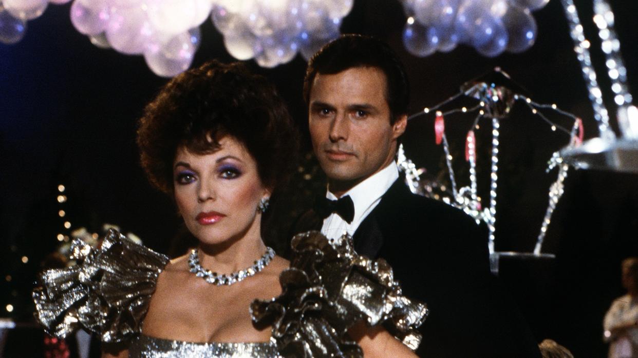 Joan Collins and Michael Nader in 'Dynasty'. (ABC Photo Archives/Disney General Entertainment Content via Getty Images)