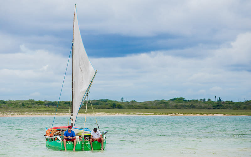 Known for its warm tropical winds, Jericoacoara is a haven for sailing and windsurfing.