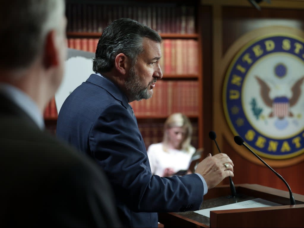 File: Ted Cruz did not speak about the US marine publicly for two years  (Getty Images)