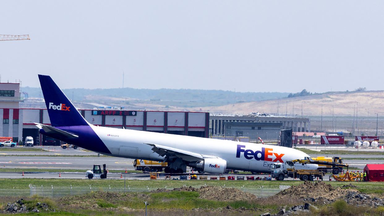 Plane on the runway