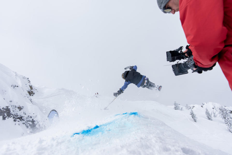 Skier Jay Rawe finished 2nd in The Silver Belt. His massive Cork 360 (pictured) was one of the highlights of the entire competition.<p>Credit: Sugar Bowl Resort</p>