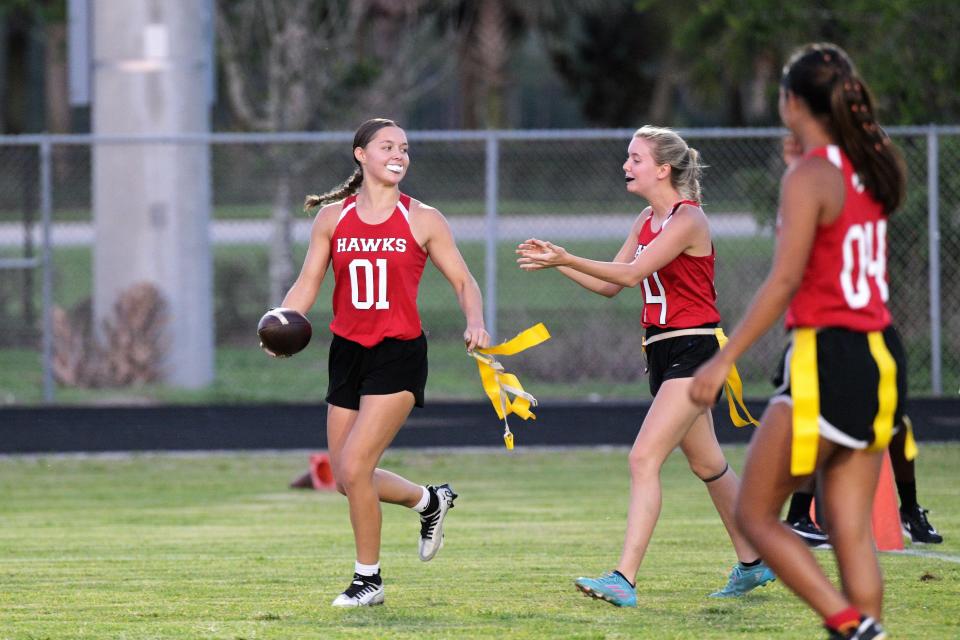 Seminole Ridge flag football defeated Palm Beach Gardens in a postseason competition on May 3, 2023.