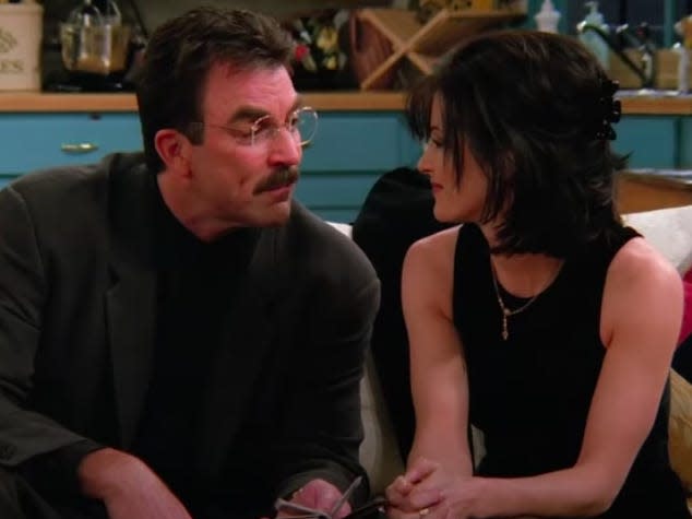 monica and richard on friends
