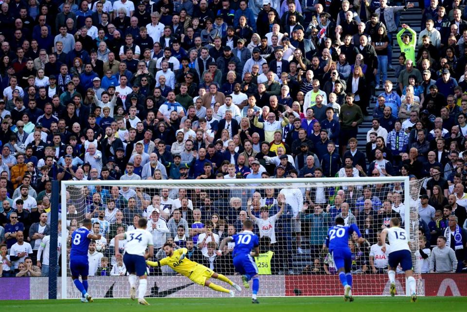 Youri Tielemans scores – at the second attempt (John Walton/PA) (PA Wire)