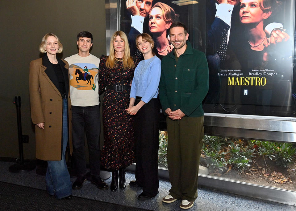 Carey Mulligan, Gideon Glick, Laura Dern, Maya Hawke and Bradley Cooper