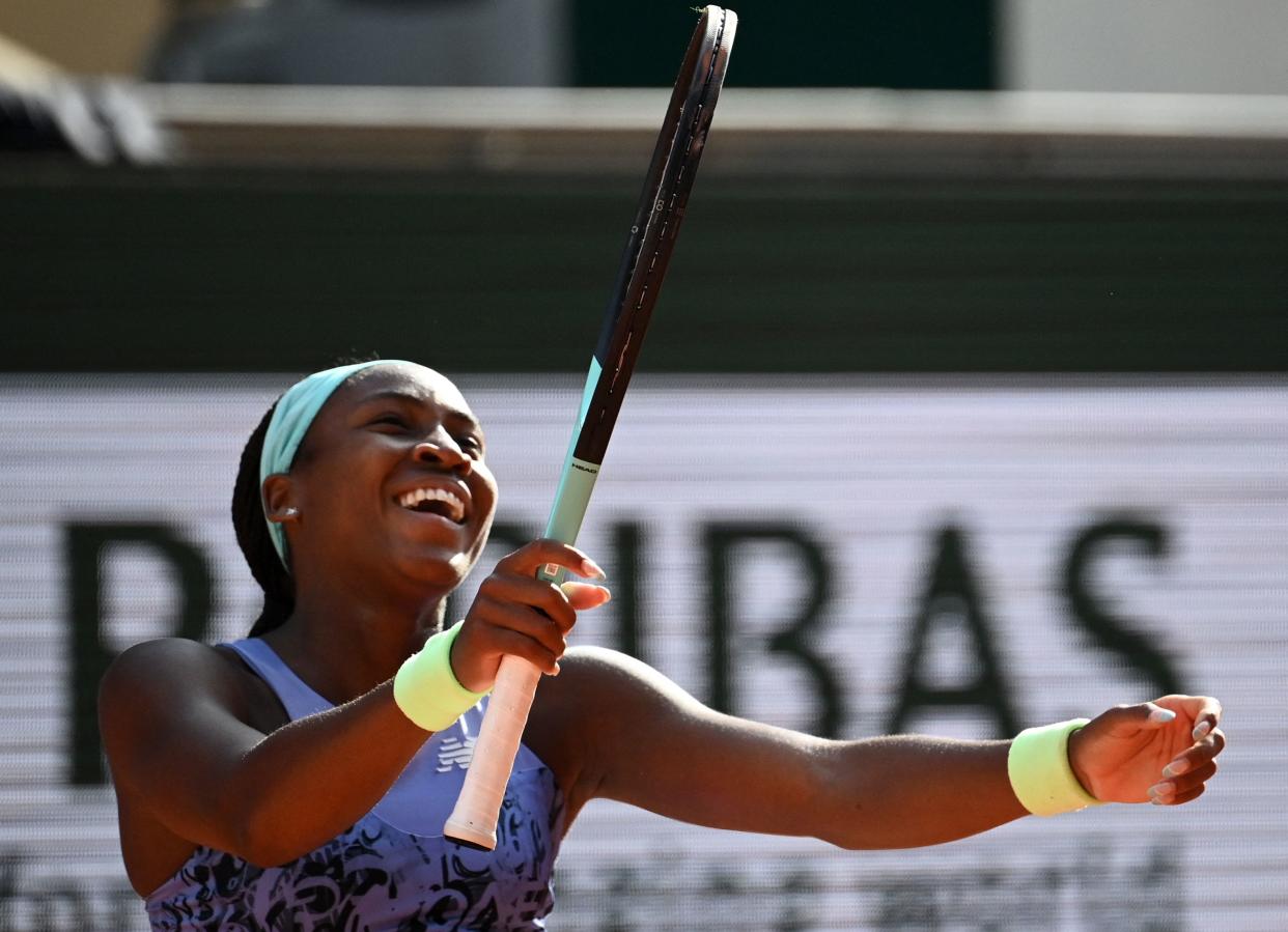 Coco Gauff advanced to the French Open final.