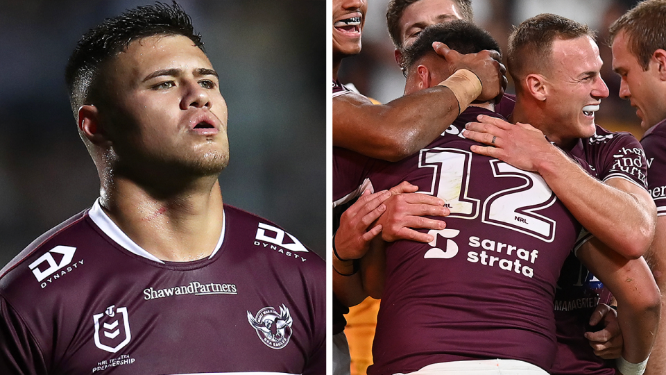 Manly chief executive Tony Mestrov has claimed the out-of-favour star Josh Schuster (pictured) and his time at the club could be resolved 