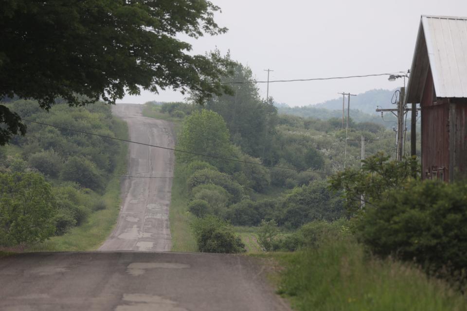 Huyck Rd. in Farmersville has few homes on sections of it.