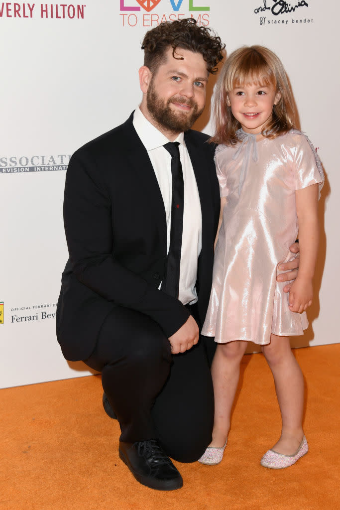 Jack and his daughter Pearl at the 25th annual Race to Erase MS gala on April 20, 2018. (Photo: Jon Kopaloff/Getty Images)