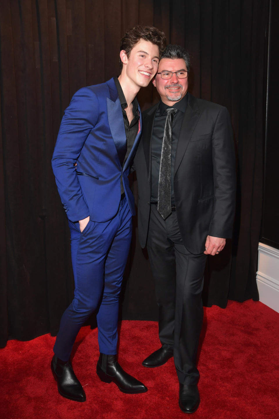 Shawn Mendes et son père Manuel aux Grammy Awards 2019