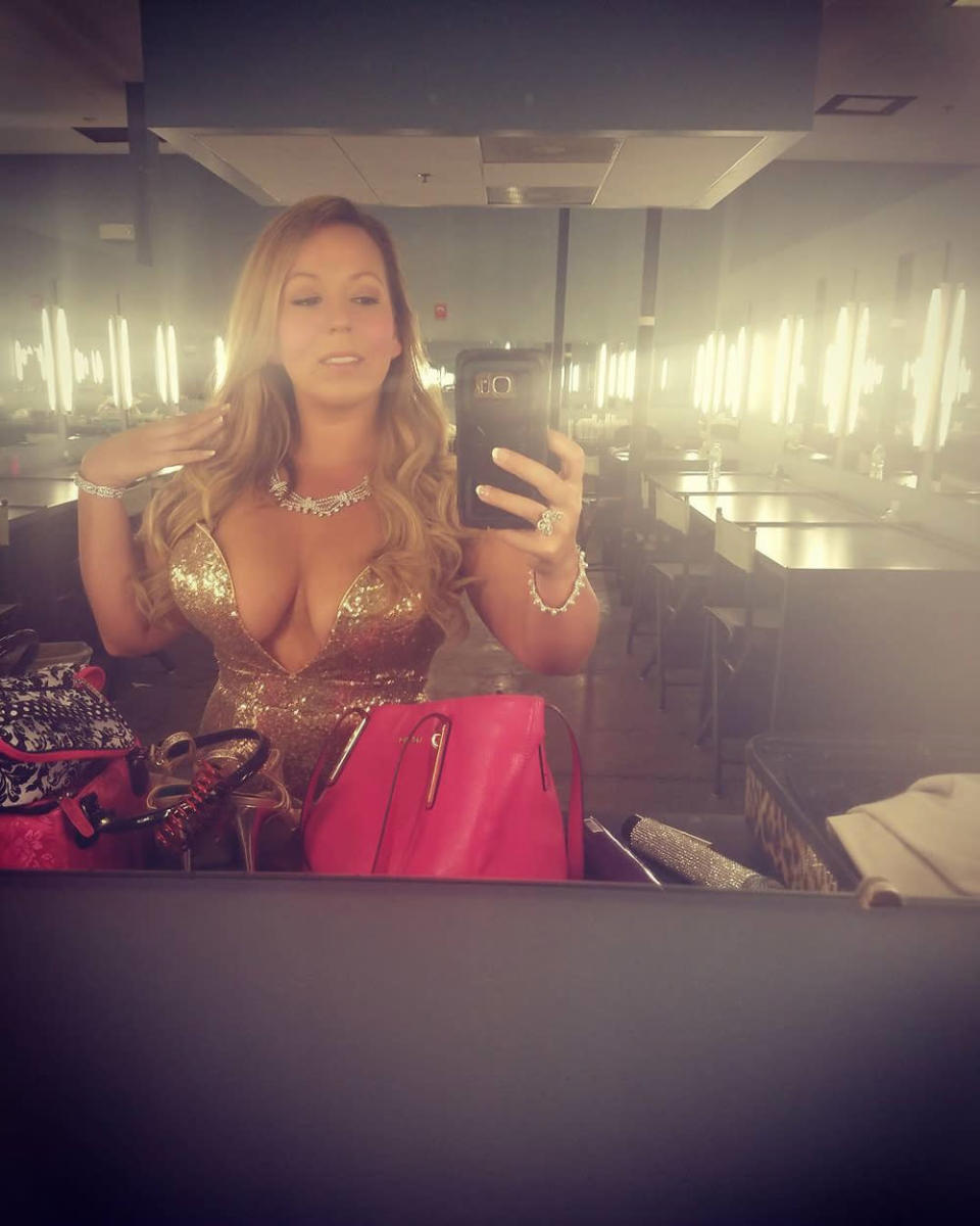 Jessie as Mariah in a dressing room (PA Real Life/Collect)