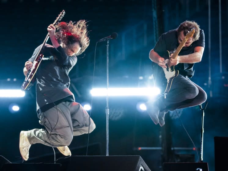 Eddie Vedder performs at the Vax Live concert at SoFi Stadium